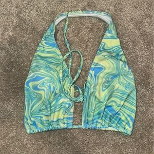 Swirl Pattern Halter Top